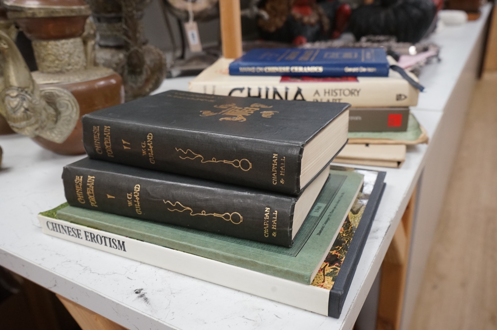 Nine various Chinese art reference books